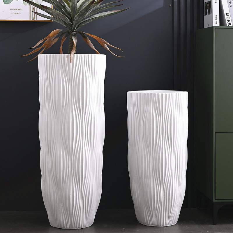 Factory Direct Supply Round Poolside Flower Indoor Planters for Front Porch