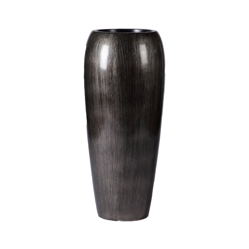 Black Color Flower Planting Planter for Office Decoration 