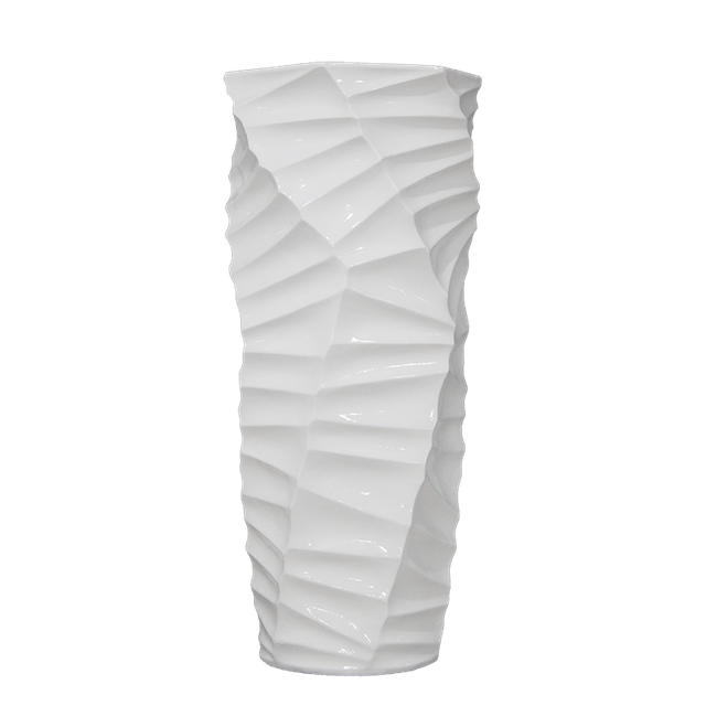 White Modern Fibreglass Planters for Wholesale Office Decoration with Big Size