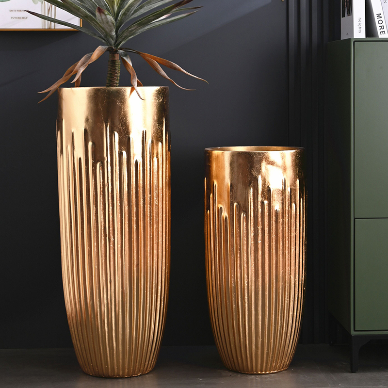 Wholesale Tall Indoor Hotel Lobby Decor Vase for Entryway Decor