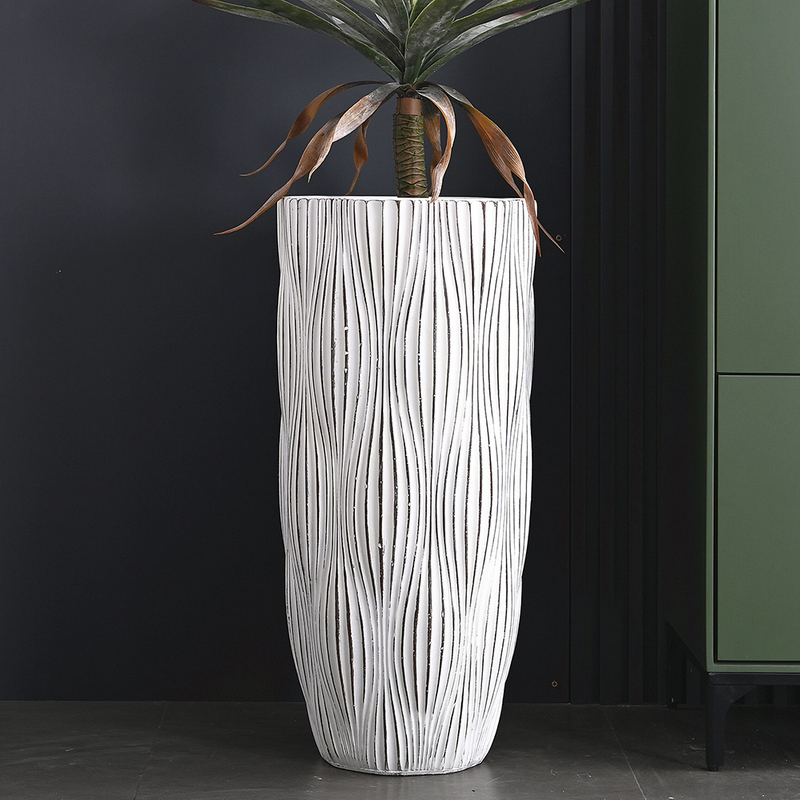 Factory Direct Supply Round Poolside Flower Indoor Planters for Front Porch