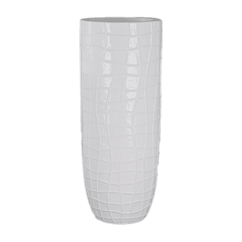 Lightweight Fiberglass Planters with Chafing & Antique Effect for Commercial Decoration
