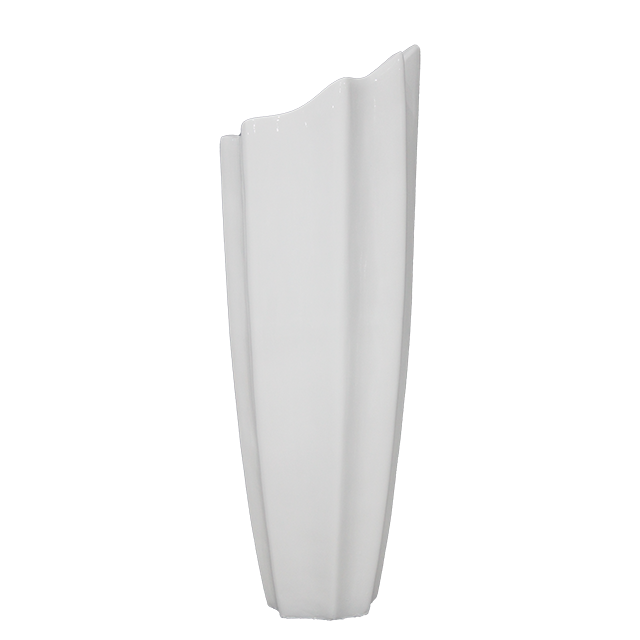 Wide Opening Minimalist Floor Vase for Hotel Lobby Decor