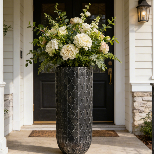 Archaize Fiberglass Big Planting Pots for Indoor Decoration 