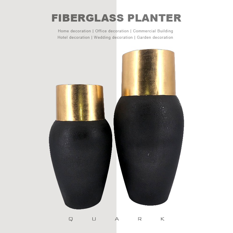 Artificial Fiberglass Flower Green Planter for Office Decor
