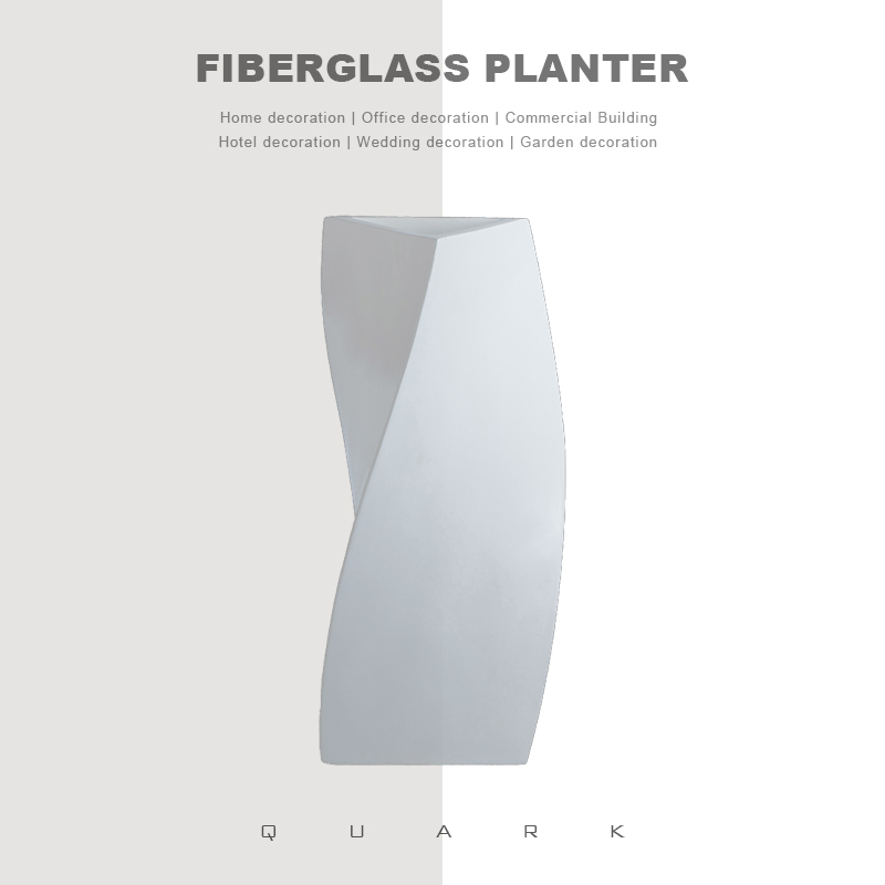 Twisted Shape Geometric Flower Planting Pot for Indoor Decoration 