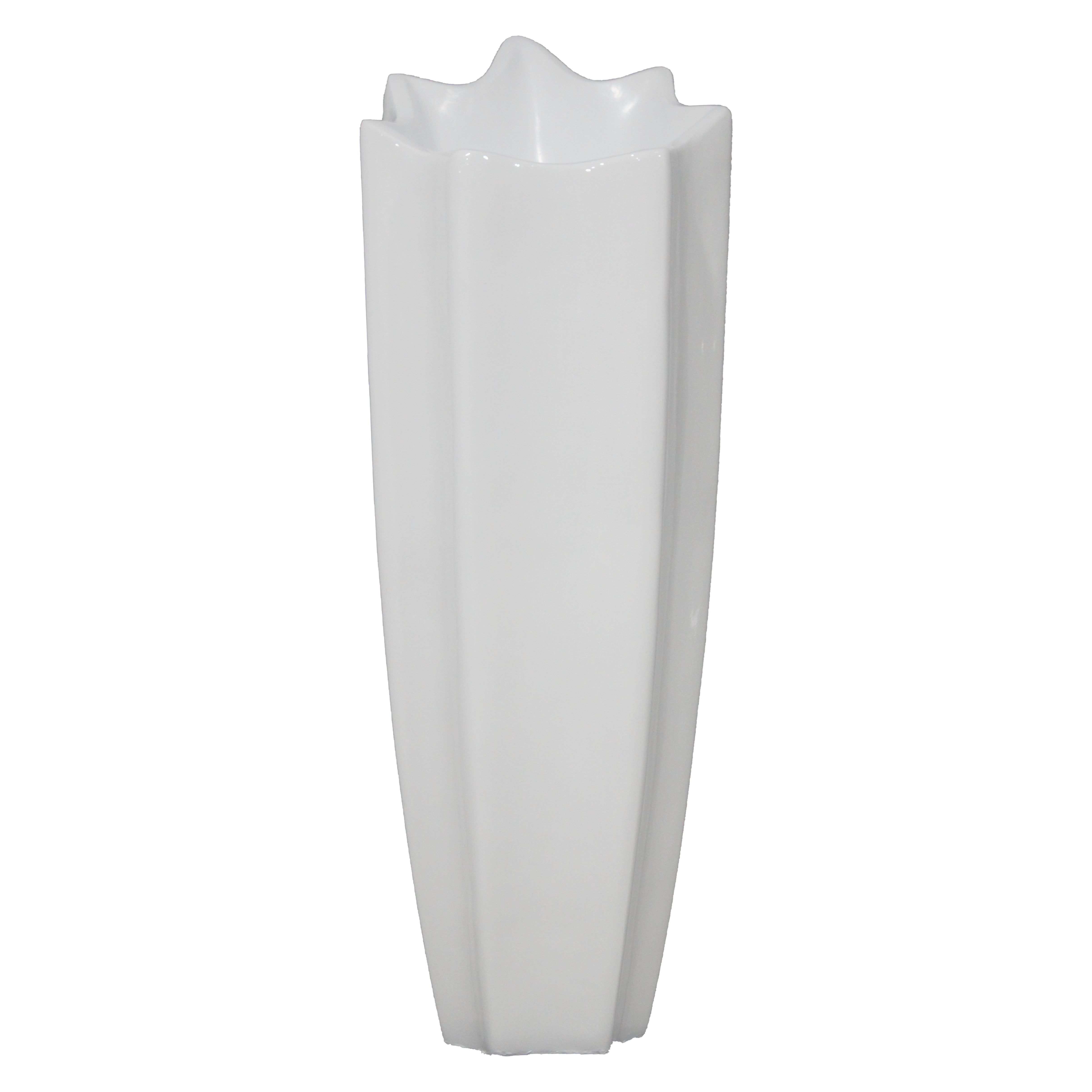 Wide Opening Minimalist Floor Vase for Hotel Lobby Decor