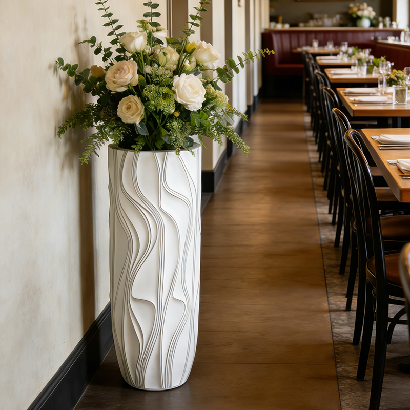 Large Cylinder Planter for Wedding Centerpiece & Restaurant