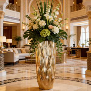 Factory Direct Supply Round Poolside Flower Indoor Planters for Front Porch