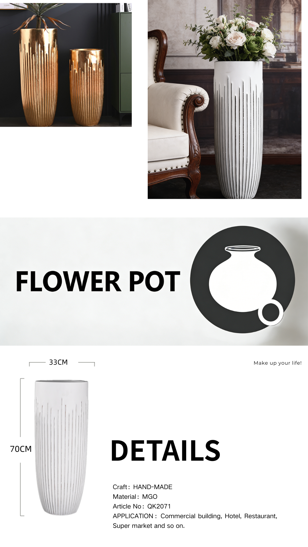 minimalist floor vase