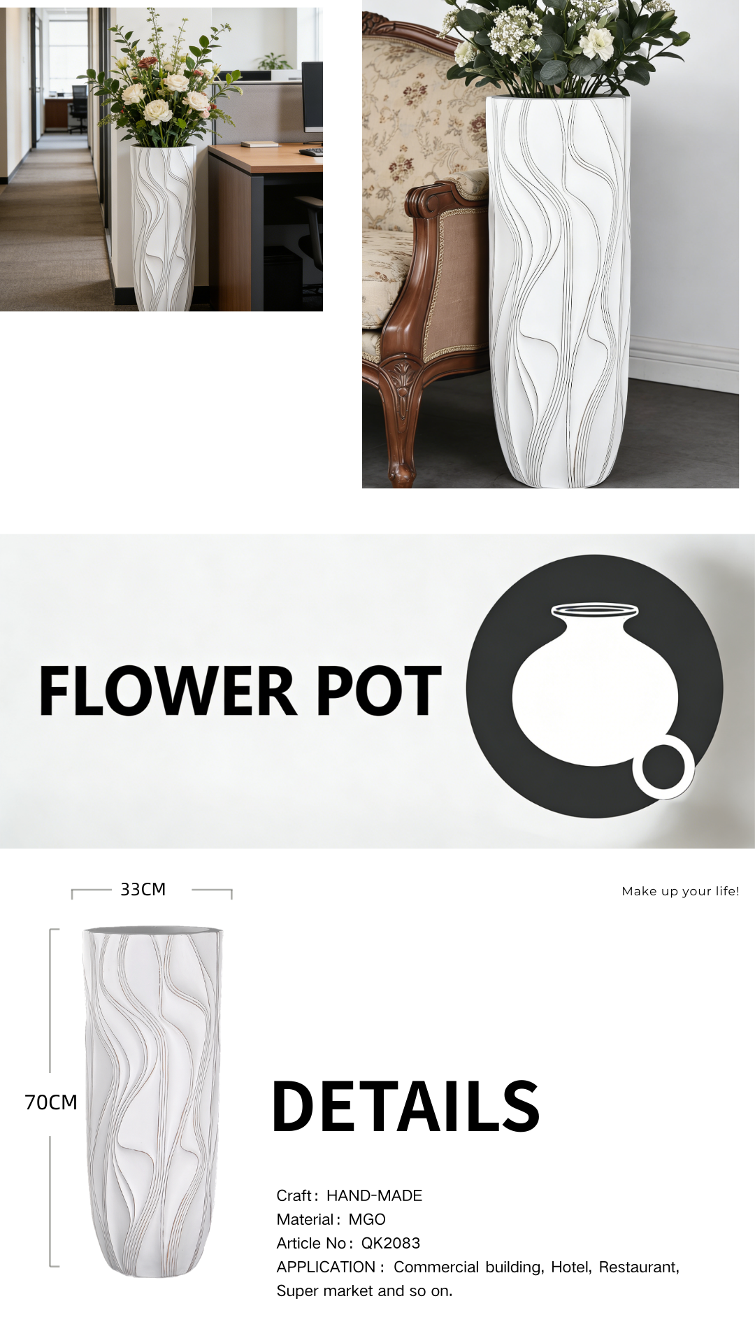 living room corner vase