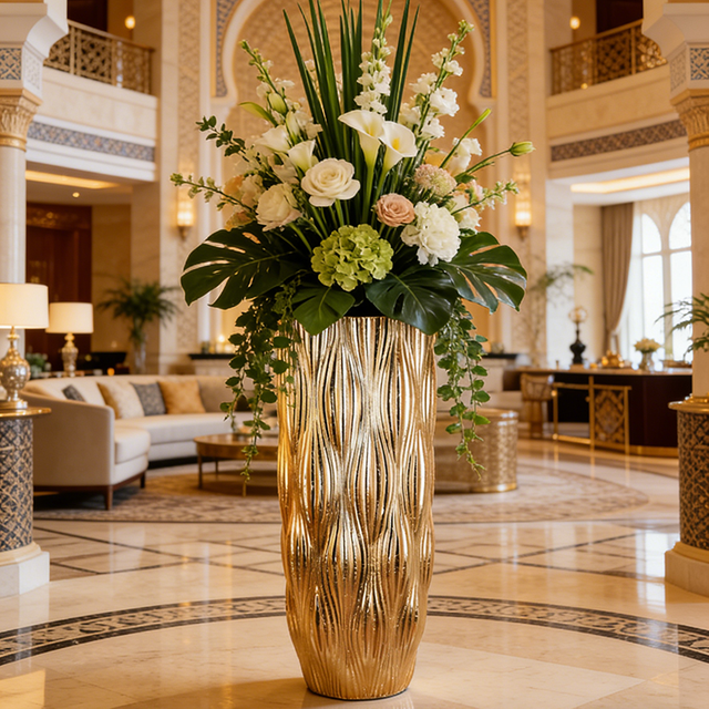 Factory Direct Supply Round Poolside Flower Indoor Planters for Front Porch