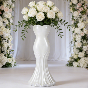 Mermaid White Indoor Planter Flower Pot for Wedding Decoration 