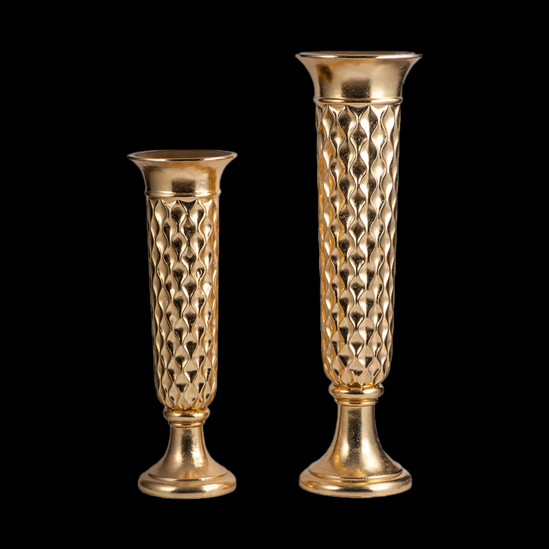 Trumpet Shape Floor Vases Nordic Decorative Flower Planter Pot