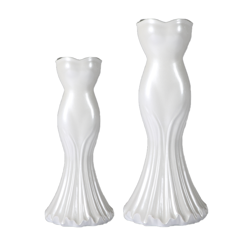 Mermaid White Indoor Planter Flower Pot for Wedding Decoration 