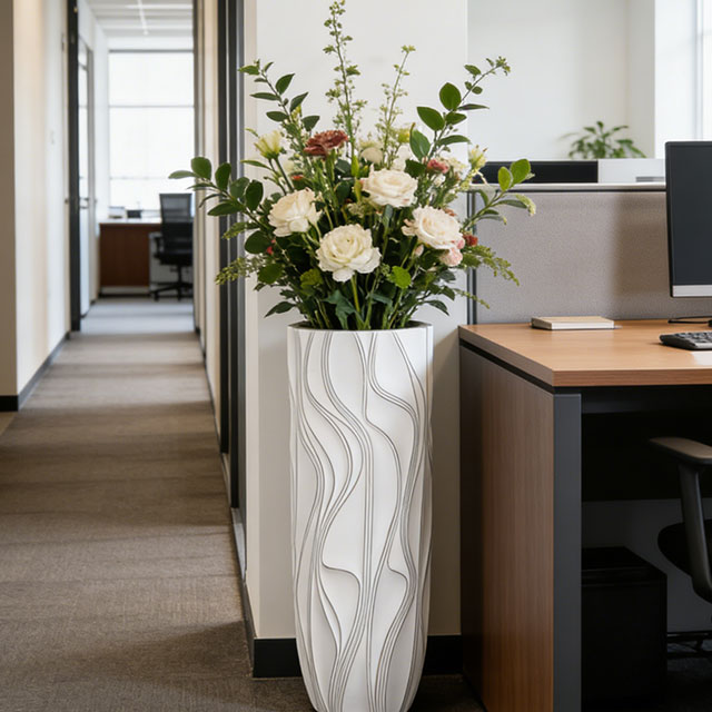 Large Cylinder Planter for Wedding Centerpiece & Restaurant