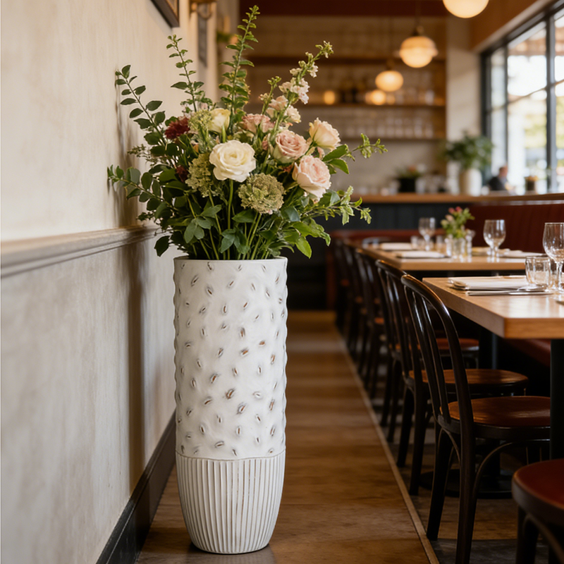 Handmade Eco-Friendly Durable Lightweight Wide Mouth Handmade High Vase