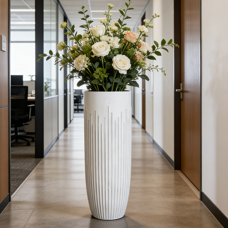 Wholesale Tall Indoor Hotel Lobby Decor Vase for Entryway Decor