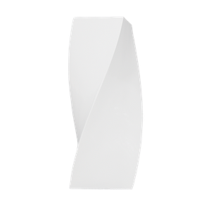 Vase D'intérieur En Fibre De Verre Blanc Brillant De Forme Tordue Pour La Décoration Intérieure