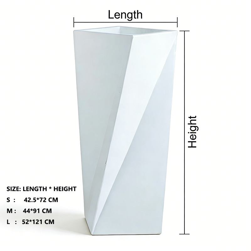 sturdy fiberglass planter for patio
