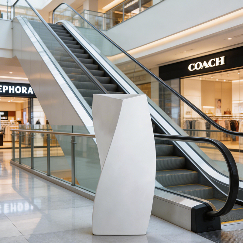 Twisted Shape Geometric Flower Planting Pot for Indoor Decoration 