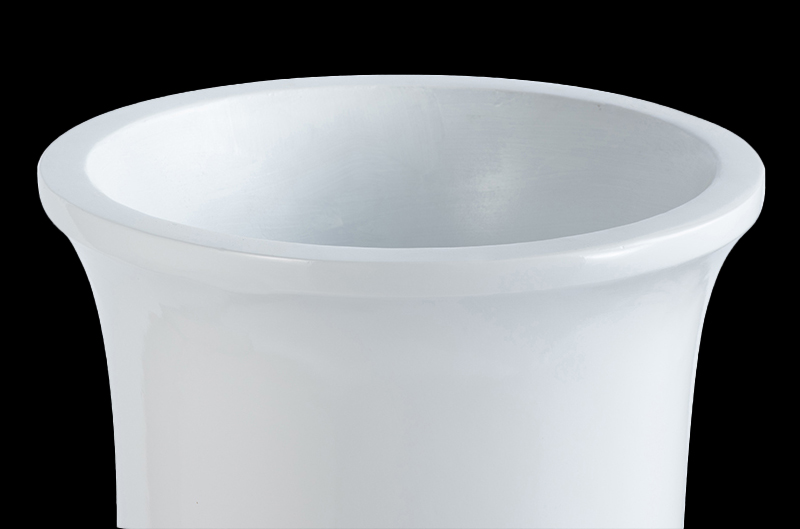 Glossy White Indoor Fiberglass Planters