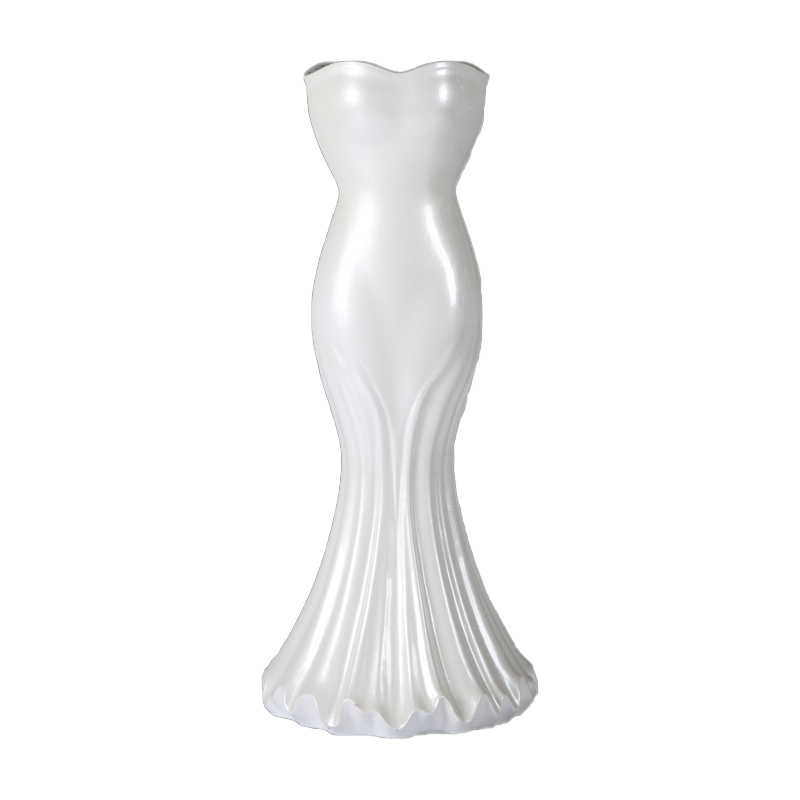 Mermaid White Indoor Planter Flower Pot for Wedding Decoration 