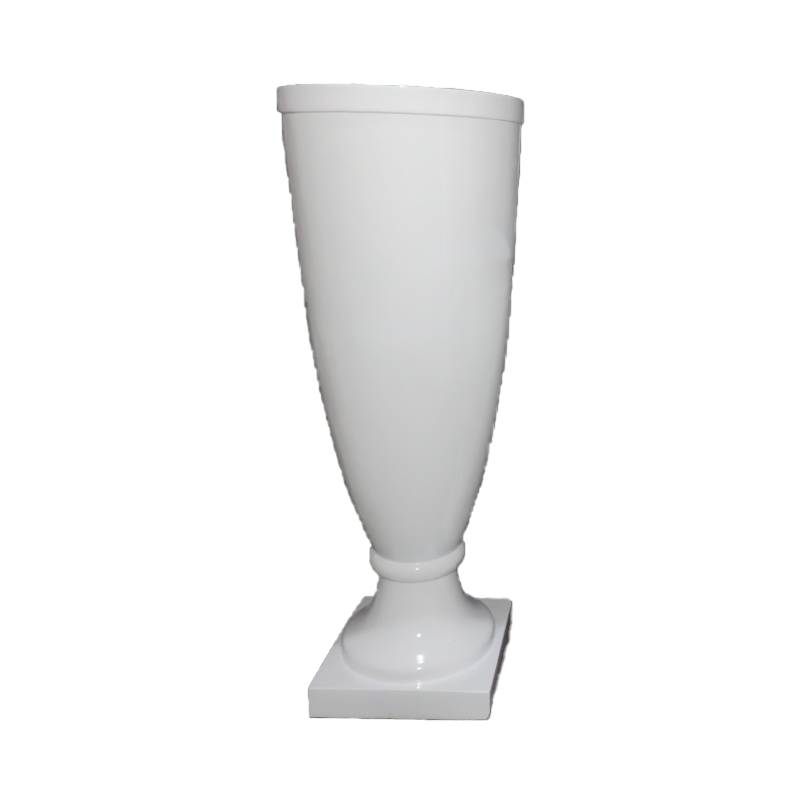 Nordic Round Cup Shaped Indoor Fiberglass Tall Planters for Office Decor
