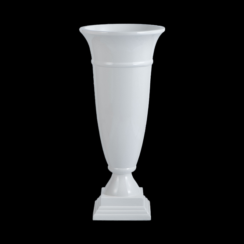 Nordic Round Cup Shaped Fiberglass Tall Planting Vase for Indoor Decor