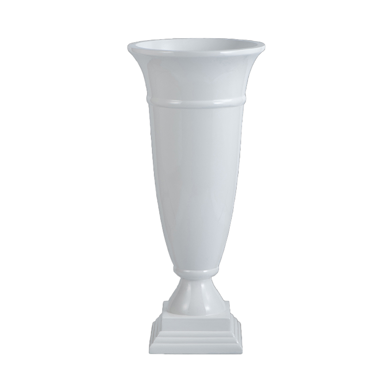 Nordic Round Cup Shaped Fiberglass Tall Planting Pot for Indoor Decor