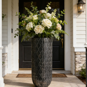 Archaize Fiberglass Big Planting Pots for Indoor Decoration 