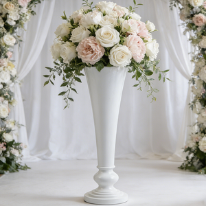 Trumpet-shaped Golden Flower Plant Pot for Garden Decoration 