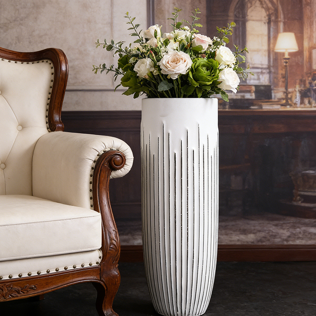 Wholesale Tall Indoor Hotel Lobby Decor Vase for Entryway Decor