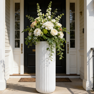 Streak Fiberglass Indoor Plantter Flower Pot for Garden Decoration 