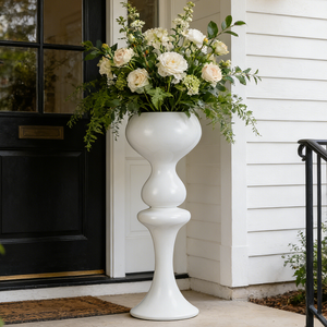 Factory Direct Sale Round Shaped Fiberglass Planter Pot for Office